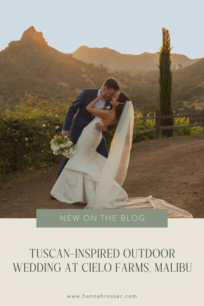 TUSCAN-INSPIRED OUTDOOR WEDDING AT CIELO FARMS, MALIBU, CALIFORNIA by Hannah Rosser
