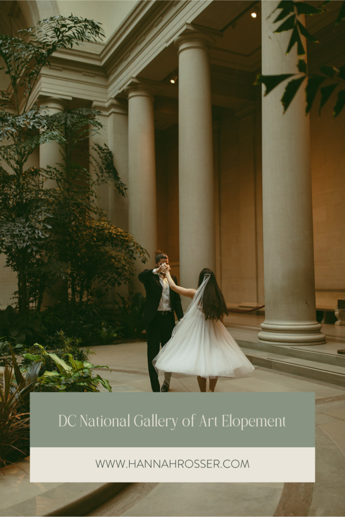 DC National Gallery of Art Elopement